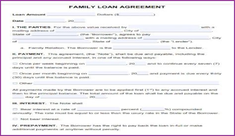 How do I report interest on a family loan?